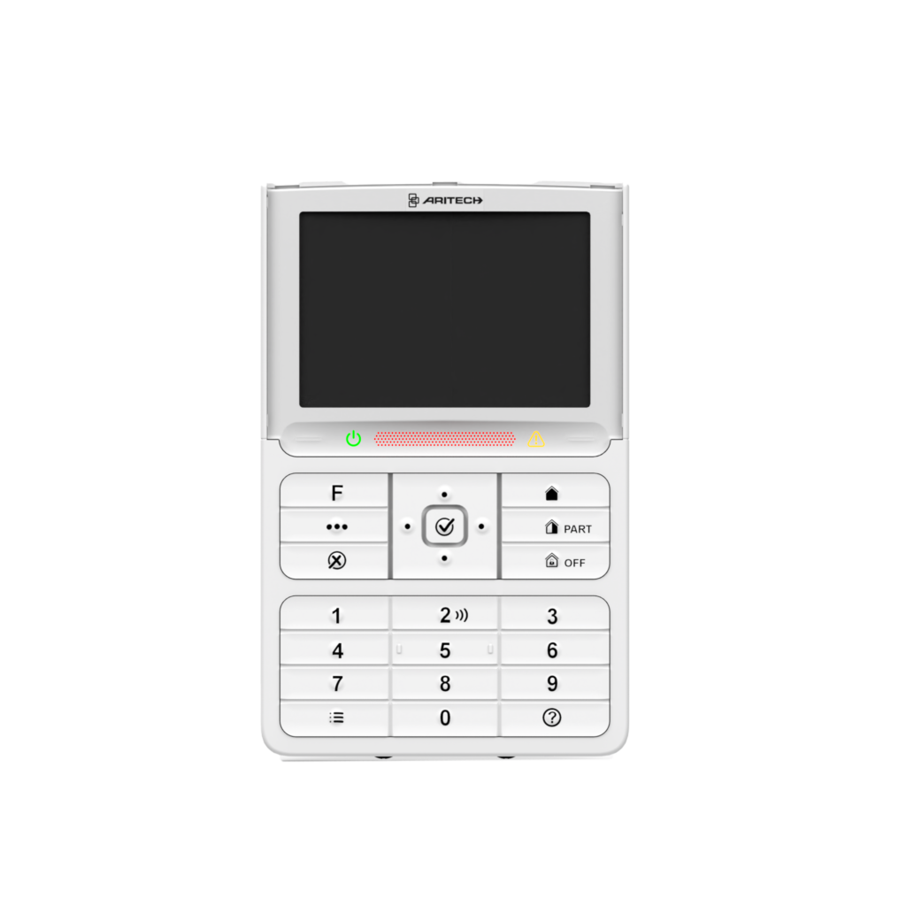 Aritech Everon keypad met MIFIRE lezer wit/zwart ATS1125