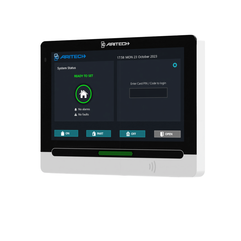 Aritech 7" touchscreen voor Everon en Advisor Advanced